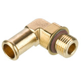 Barb to Metric - 90 Beaded Barb Elbow - Brass Hose Barb Fittings